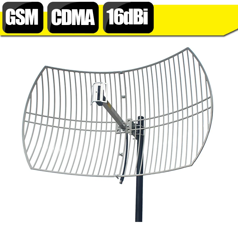 16dBi с высоким коэффициентом усиления GSM 900 МГц CDMA 850 внешняя сетчатая антенна N