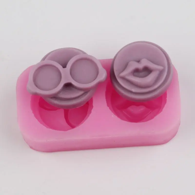 High quality Silicone mould cartoon Red lips glasses pattern cake mold Handmade soap mold resin clay craft DIY tools
High quality Silicone mould cartoon Red lips glasses pattern cake mold Handmade soap mold resin clay craft DIY tools