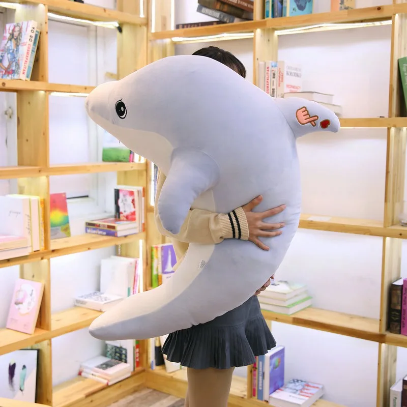 65cm/90cm Big Kawaii Finger Heart Dolphin Plush Toy Soft Cartoon Animal Dolphin Stuffed Doll Sofa Pillow Cushion Kids Best Gifts
65cm/90cm Big Kawaii Finger Heart Dolphin Plush Toy Soft Cartoon Animal Dolphin Stuffed Doll Sofa Pillow Cushion Kids Best Gifts