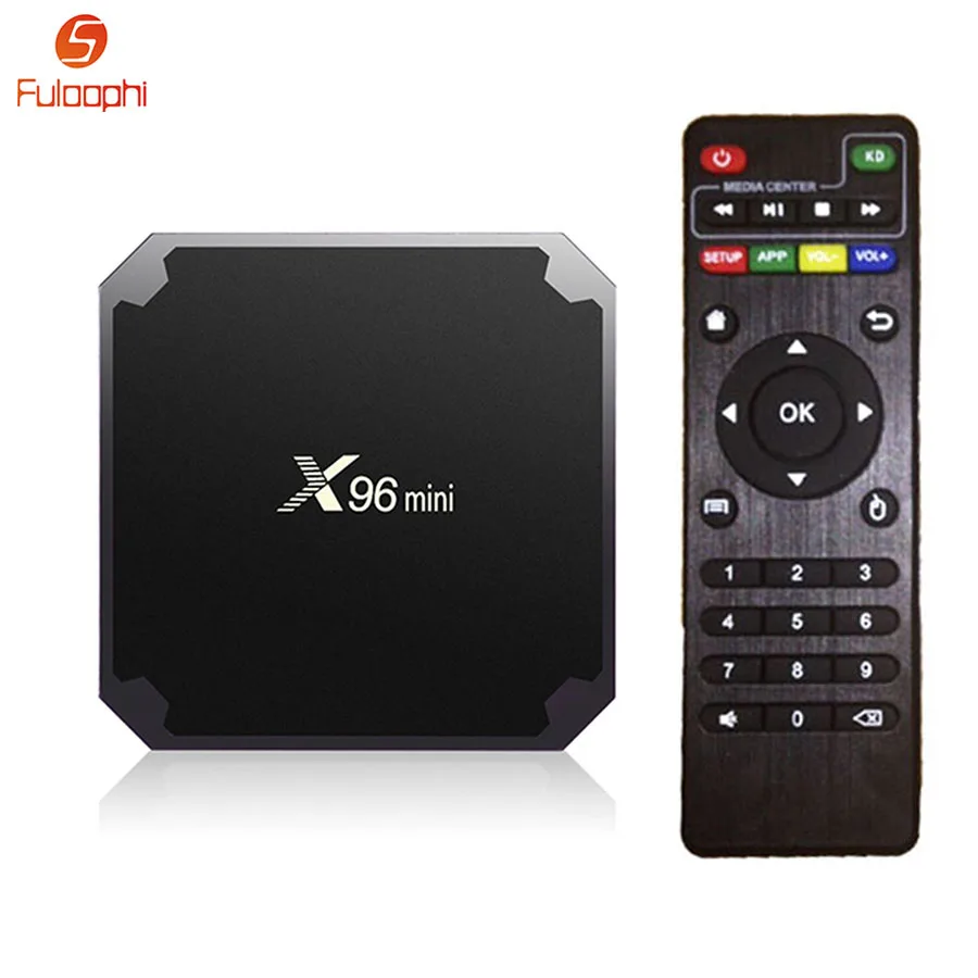 

Fuloophi X96 Mini Android 7.1 TV Box 2GB RAM 16GB ROM Amlogic S905W Quad Core Set-top Boxes HDMI 2.0 HD 1080P Smart Media Player