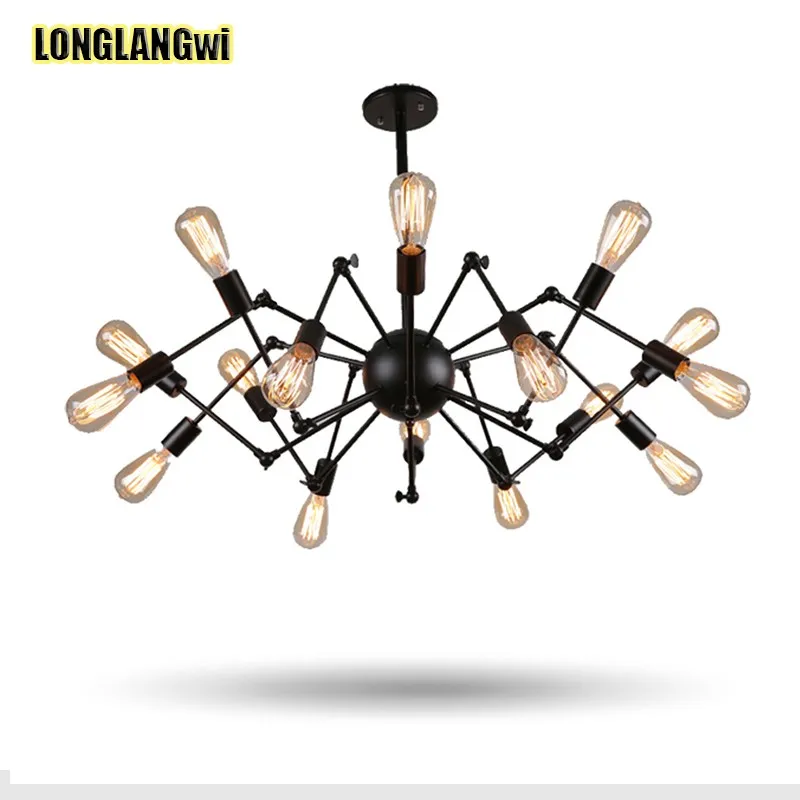 Iron Retro Chandeliers lamps bar coffee decoration lighting Clothing Shop Decoration Cafe Restaurant Spider Chandelier
Iron Retro Chandeliers lamps bar coffee decoration lighting Clothing Shop Decoration Cafe Restaurant Spider Chandelier