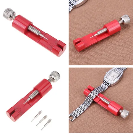 Adjustment Watch Band Strap Tools Adjuster Adapter Remover Bracelet Chain Pin Repair Metal Tool With 3 Spare Needles
Adjustment Watch Band Strap Tools Adjuster Adapter Remover Bracelet Chain Pin Repair Metal Tool With 3 Spare Needles