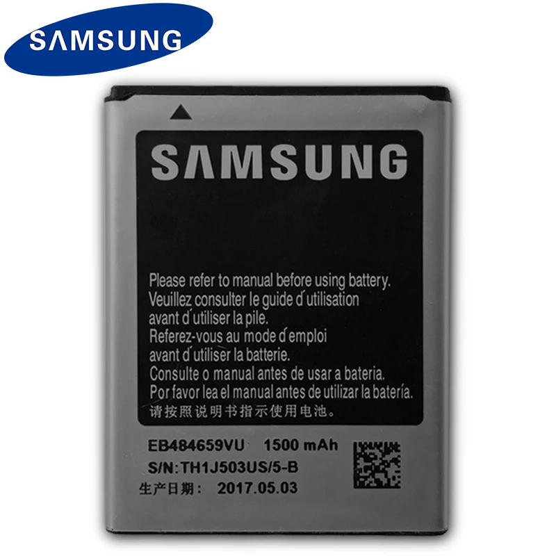 SAMSUNG Original Mobile Phone Battery EB484659VU For Samsung GALAXY W T759 i8150 S8600 S5820 I8350 I519 X Cover S5690 1500mAh
SAMSUNG Original Mobile Phone Battery EB484659VU For Samsung GALAXY W T759 i8150 S8600 S5820 I8350 I519 X Cover S5690 1500mAh