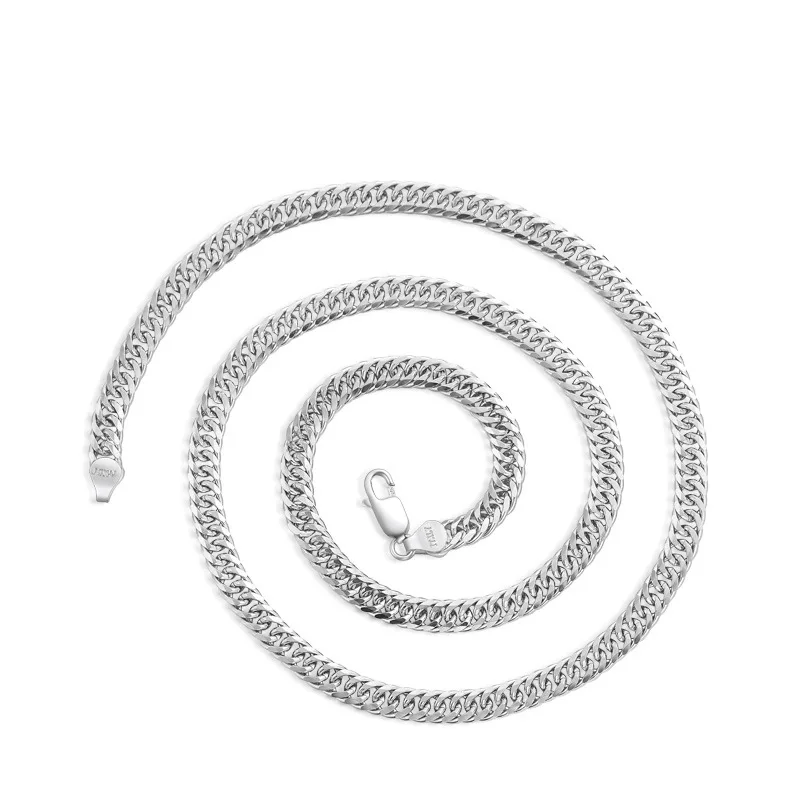 YJ00342 New Men's Jewelry S925 Sterling Silver Accessories Trend Man Double Buckle Denim Bully Chain Necklace
YJ00342 New Men's Jewelry S925 Sterling Silver Accessories Trend Man Double Buckle Denim Bully Chain Necklace