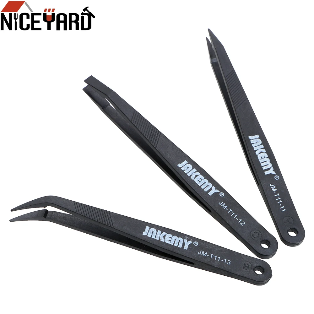 NICEYARD 3 шт./компл. плоскогубцы/заостренные/изогнутые щипцы, набор антистатических пинцетов, пластиковые пинцеты для телефона, ноутбука, инстр...
NICEYARD 3 шт./компл. плоскогубцы/заостренные/изогнутые щипцы, набор антистатических пинцетов, пластиковые пинцеты для телефона, ноутбука, инстр...