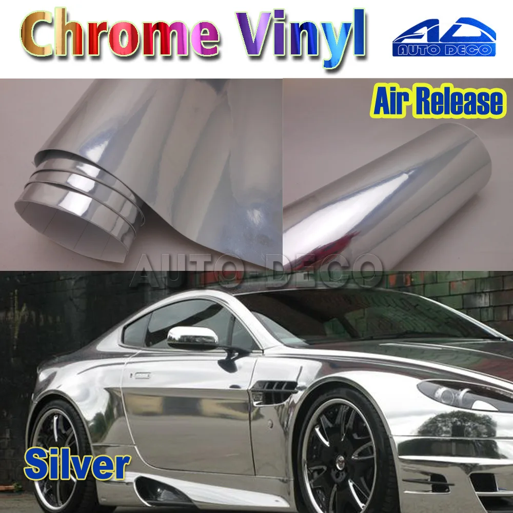 Wholesale Silver Chrome Vinyl Film With Air Channel Car Diy Styling Sticker Sheet FedEx Free Shipping Size:1.52*30m/roll
Wholesale Silver Chrome Vinyl Film With Air Channel Car Diy Styling Sticker Sheet FedEx Free Shipping Size:1.52*30m/roll