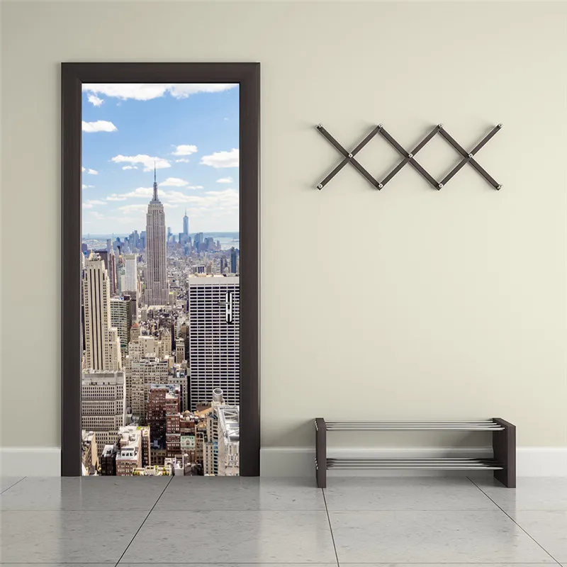 City Door Sticker Glass Window Toilet Door Refrigerator Bathroom Decor 3D Wall Decor Wall Decal
City Door Sticker Glass Window Toilet Door Refrigerator Bathroom Decor 3D Wall Decor Wall Decal