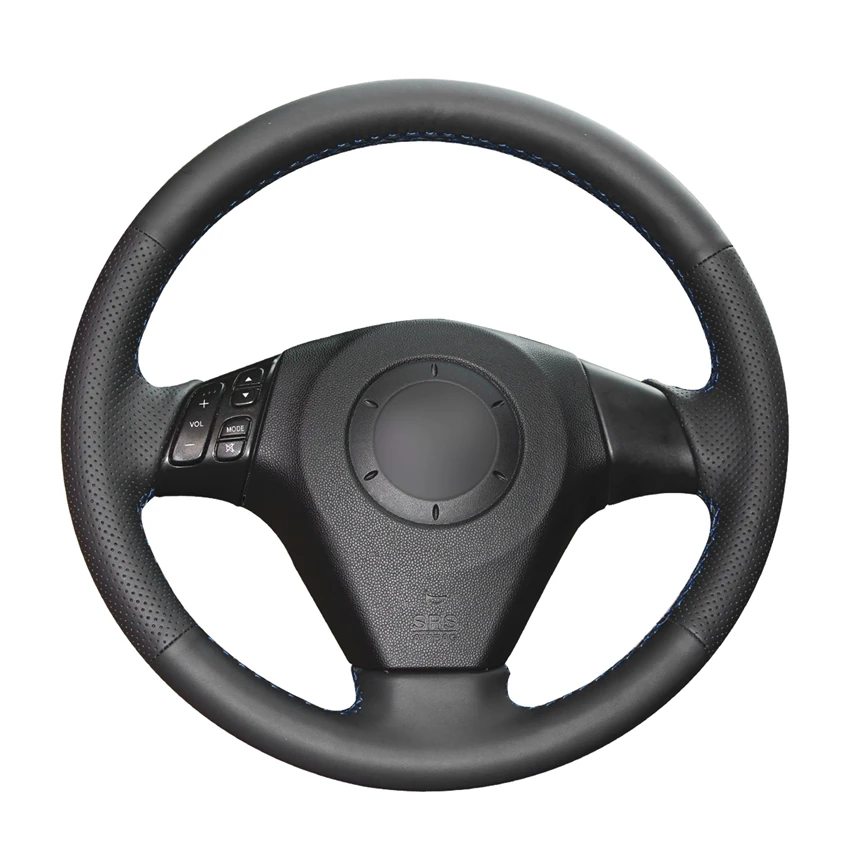 Черные чехлы рулевого колеса автомобиля из искусственной кожи для Mazda 3 Axela 2004-2009 5