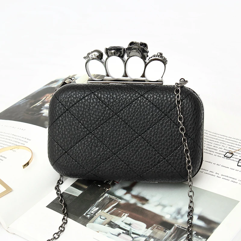 

UKQLING Minaudiere Women Day Clutches Hand Bags Lady Clutch Purse Women Bag Small Box Purses Shoulder Bag with Long Chain