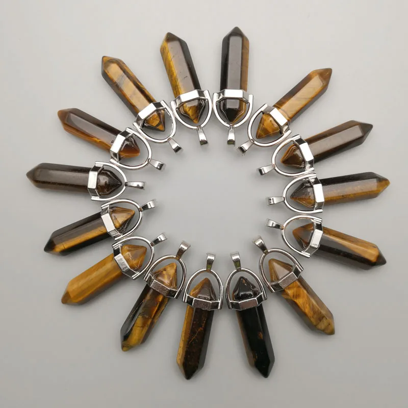 fashion Natural stone Tiger eye crystal pillar Necklace Pendant for making Jewelry charm accessory 12pcs/lot Free shipping
fashion Natural stone Tiger eye crystal pillar Necklace Pendant for making Jewelry charm accessory 12pcs/lot Free shipping