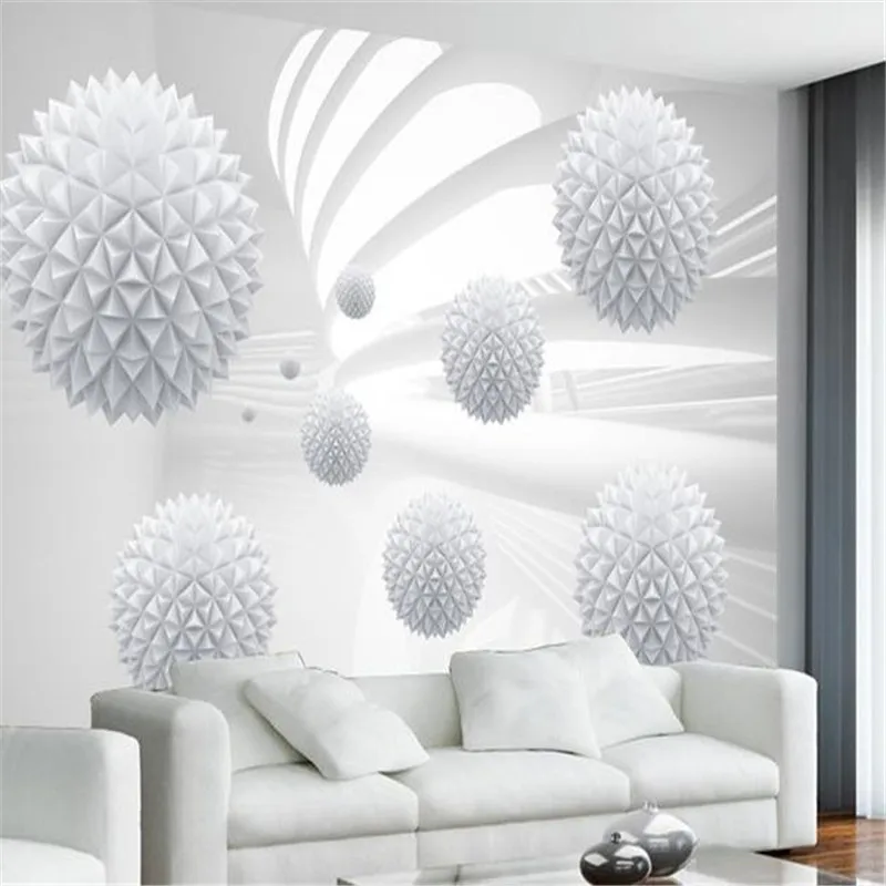 Modern 3D Murals Wallpapers Custom Photo Wallpapers for Living Room White Ball Geometric Wall Papers Home Decor Bedroom Murals
Modern 3D Murals Wallpapers Custom Photo Wallpapers for Living Room White Ball Geometric Wall Papers Home Decor Bedroom Murals