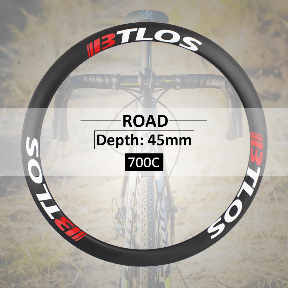 Ultralight Carbon bicycle wheels 45mm depth Special braking V brake clincher 700c road bike wheels
Ultralight Carbon bicycle wheels 45mm depth Special braking V brake clincher 700c road bike wheels