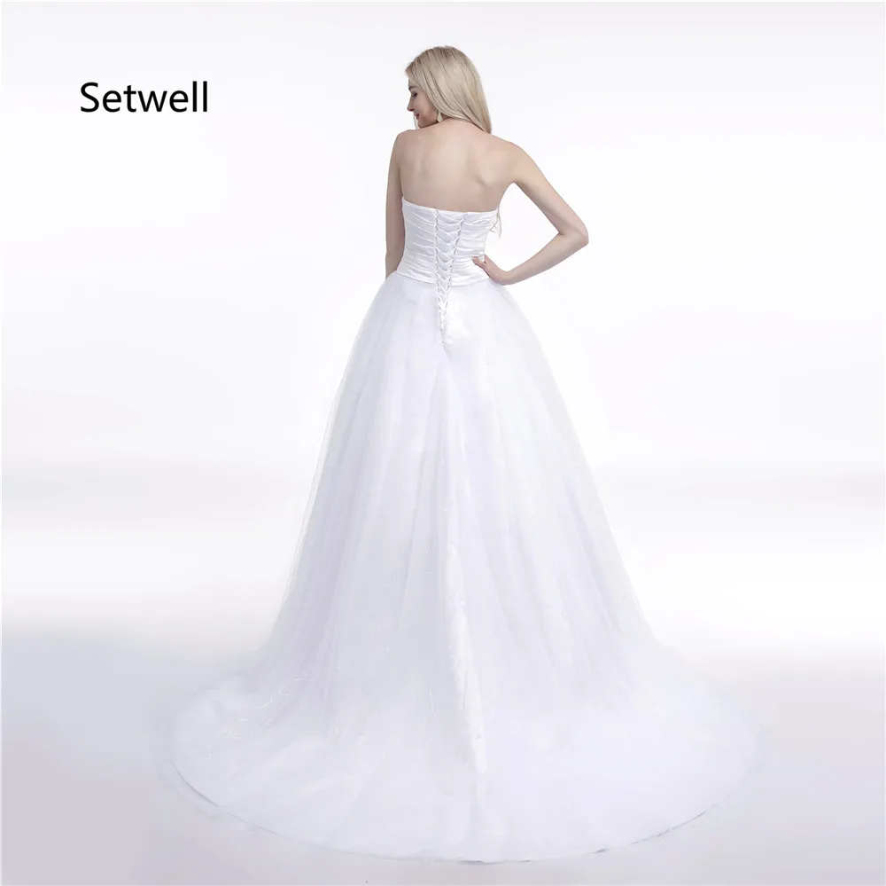 Setwell Shining Beading Sequin Lace Wedding Dresses Strapless Backless Long Bridal Gowns Custom Made Wedding Dress
Setwell Shining Beading Sequin Lace Wedding Dresses Strapless Backless Long Bridal Gowns Custom Made Wedding Dress