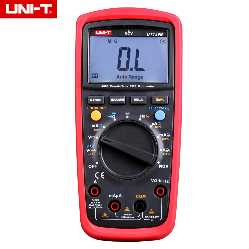 UNI-T UT139A/B/C/E/S истинное среднеквадратичное значение, Бесконтактный индикатор напряжения, 4000 отсчетов, цифровой мультиметр DMM с тестом емкости ...
UNI-T UT139A/B/C/E/S истинное среднеквадратичное значение, Бесконтактный индикатор напряжения, 4000 отсчетов, цифровой мультиметр DMM с тестом емкости ...