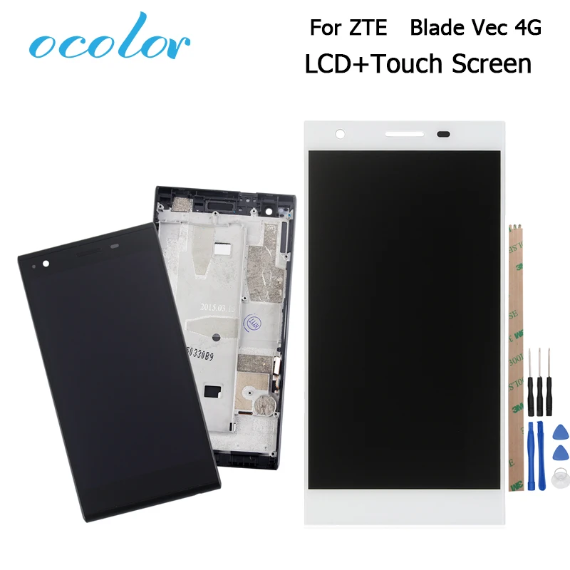 Ocolor для zte Blade Vec 4G T50 ЖК дисплей + Сенсорный экран с рамкой Digitizer Assembly Запчасти