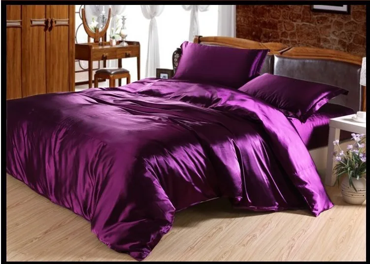 Luxury Purple Silk Bedding set California King size Queen full twin Satin duvet cover bed sheet bedspread linen bedsheet 4PCS
Luxury Purple Silk Bedding set California King size Queen full twin Satin duvet cover bed sheet bedspread linen bedsheet 4PCS