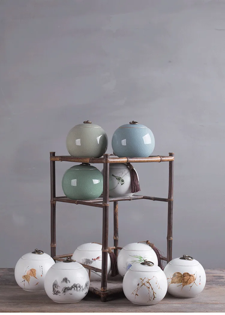 1PC China Wind Big Capacity Variable Glaze Ceramic Tea Caddy Portable Storage Tea Ceremony Accessory Vintage Sealed Jar JO 1067
1PC China Wind Big Capacity Variable Glaze Ceramic Tea Caddy Portable Storage Tea Ceremony Accessory Vintage Sealed Jar JO 1067