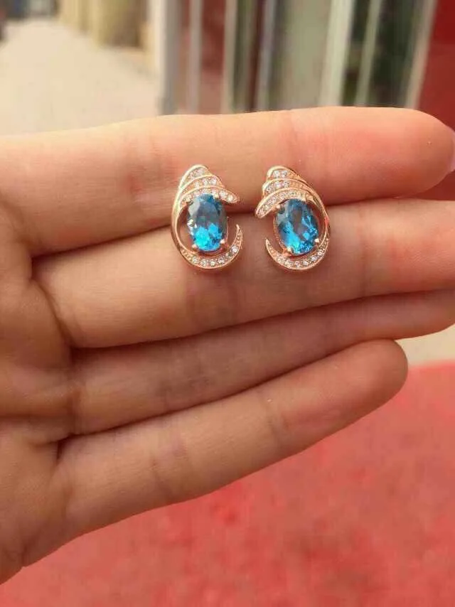 Natural topaz stud earrings S925 silver natural blue gemstone earrings round for girl women's party fine round Earrings jewelry
Natural topaz stud earrings S925 silver natural blue gemstone earrings round for girl women's party fine round Earrings jewelry