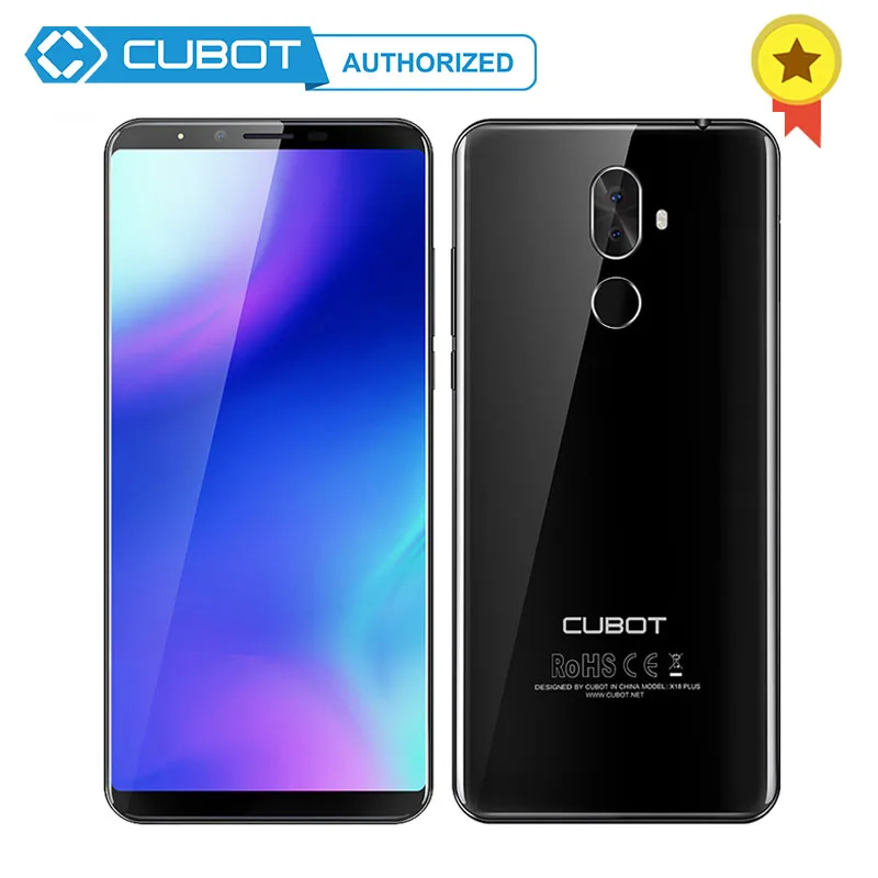 Оригинал Cubot X18 плюс 18:9 5 99 *1080 FHD + полный Экран Android 8 0 MT6750T Восьмиядерный 4 ГБ 64