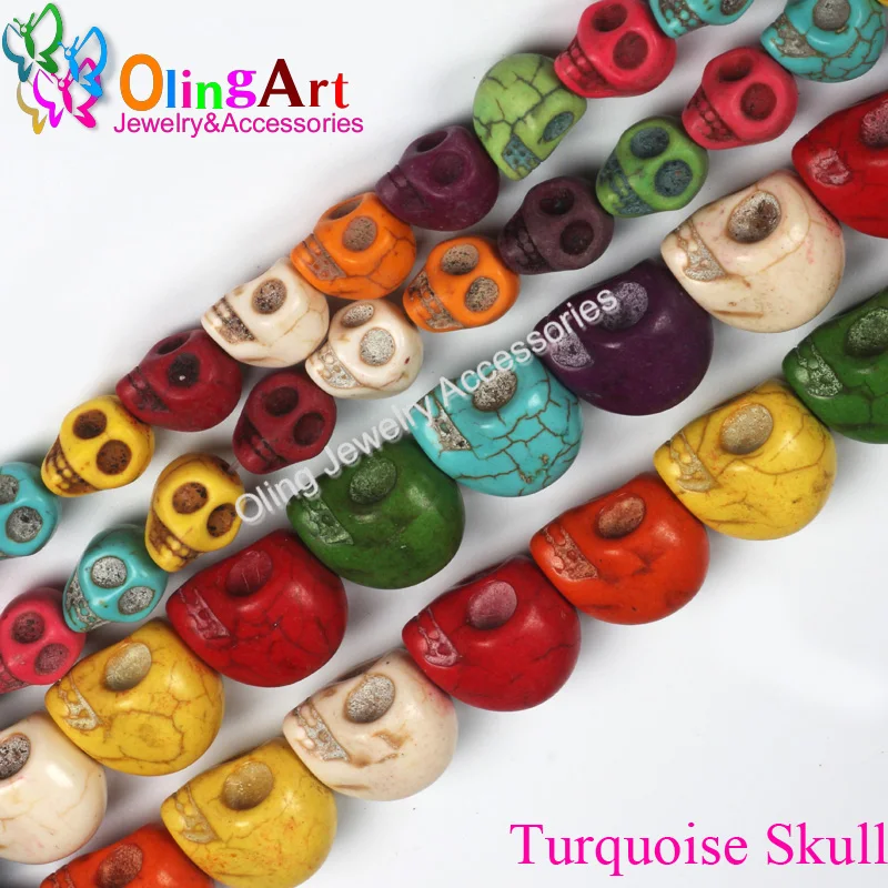 OlingArt Mixed Color 8*10mm 40pcs/Lot Skull Beads Green Loose Stone For Earrings Bracelet Necklace Jewelry Making Findings
OlingArt Mixed Color 8*10mm 40pcs/Lot Skull Beads Green Loose Stone For Earrings Bracelet Necklace Jewelry Making Findings