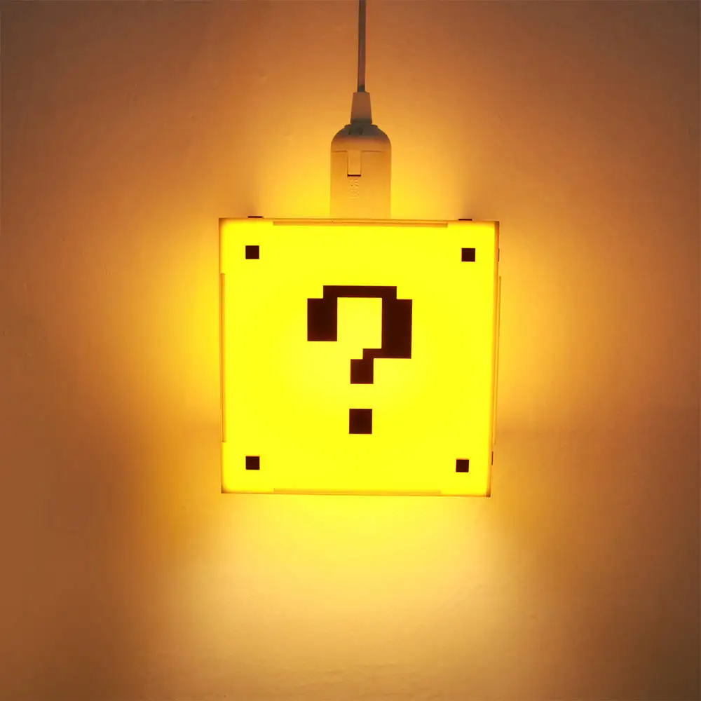 Classical Game Question Mark Shape Block Hanging Lamp Game Room Lighting Kid Room Decor Pendant light Modern Ceiling lighting
Classical Game Question Mark Shape Block Hanging Lamp Game Room Lighting Kid Room Decor Pendant light Modern Ceiling lighting