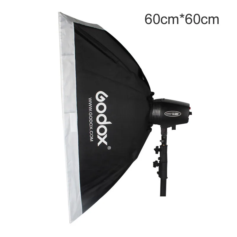 Godox 60x60cm 24"x24" Studio Softbox with Universal 98MM Mount for 250SDI 300SDI K-150A Photo Studio Strobe Flash
Godox 60x60cm 24"x24" Studio Softbox with Universal 98MM Mount for 250SDI 300SDI K-150A Photo Studio Strobe Flash
