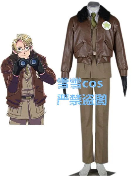 2016 Axis Powers Hetalia Alfred F. Jones America military uniform cosplay costume
2016 Axis Powers Hetalia Alfred F. Jones America military uniform cosplay costume