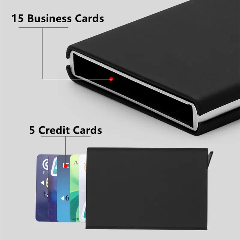 BISI GORO Automatic Pop-up men credit card case solid slimporta tarjetas aluminium anti rfid protection credit card holder 6 bit
BISI GORO Automatic Pop-up men credit card case solid slimporta tarjetas aluminium anti rfid protection credit card holder 6 bit