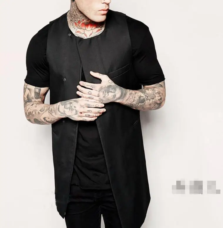 S--4XL HOT / Spring Men New Personalized custom large size Asymmetric Design Character Of irregular Hem Stitching Vest
S--4XL HOT / Spring Men New Personalized custom large size Asymmetric Design Character Of irregular Hem Stitching Vest