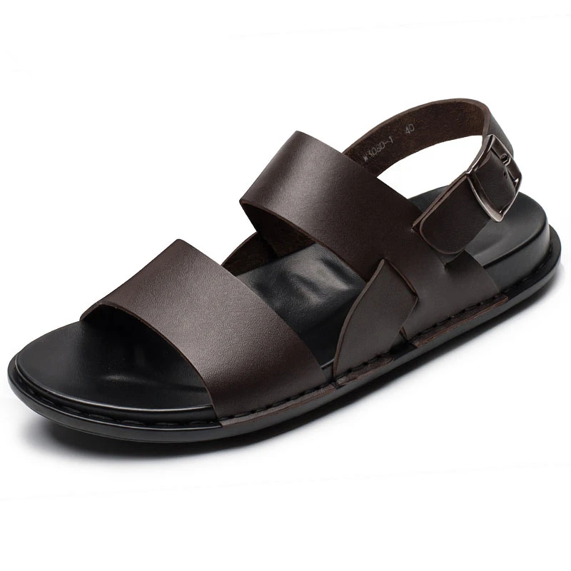 Hight Quality US-6-10 Men's Genuine Leather Ankle Strap Mature Sandals Casual Summer Beach Shoes Male
Hight Quality US-6-10 Men's Genuine Leather Ankle Strap Mature Sandals Casual Summer Beach Shoes Male