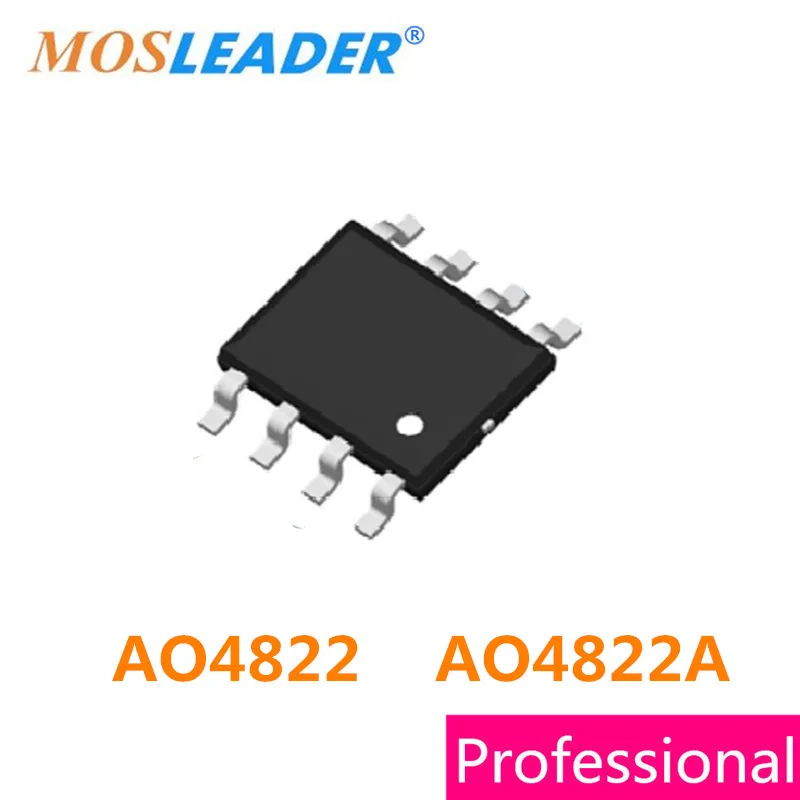 Mosleader 100PCS 500PCS 1000PCS SOP8 AO4822 AO4822A 4822 30V Dual N-Channel Made in China High quality
Mosleader 100PCS 500PCS 1000PCS SOP8 AO4822 AO4822A 4822 30V Dual N-Channel Made in China High quality