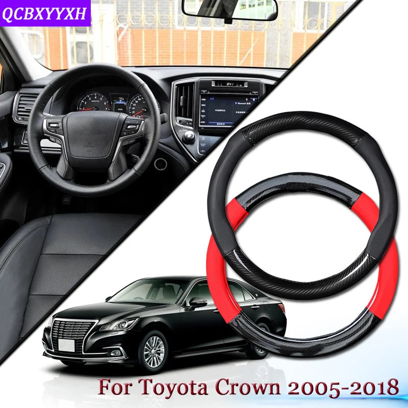 Car Carbon Fiber Leather Car Steering Wheel Cover Car Steering-wheel Hubs Automobiles Car Accessories For Toyota Crown 2005-2018
Car Carbon Fiber Leather Car Steering Wheel Cover Car Steering-wheel Hubs Automobiles Car Accessories For Toyota Crown 2005-2018