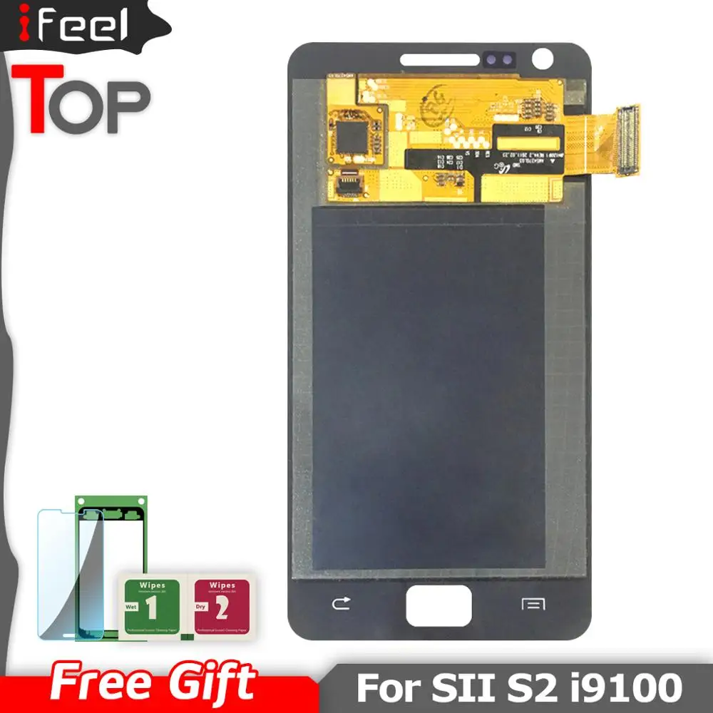 ЖК дисплей Super AMOLED для Samsung Galaxy SII S2 i9100 + дигитайзер сенсорного экрана в сборе