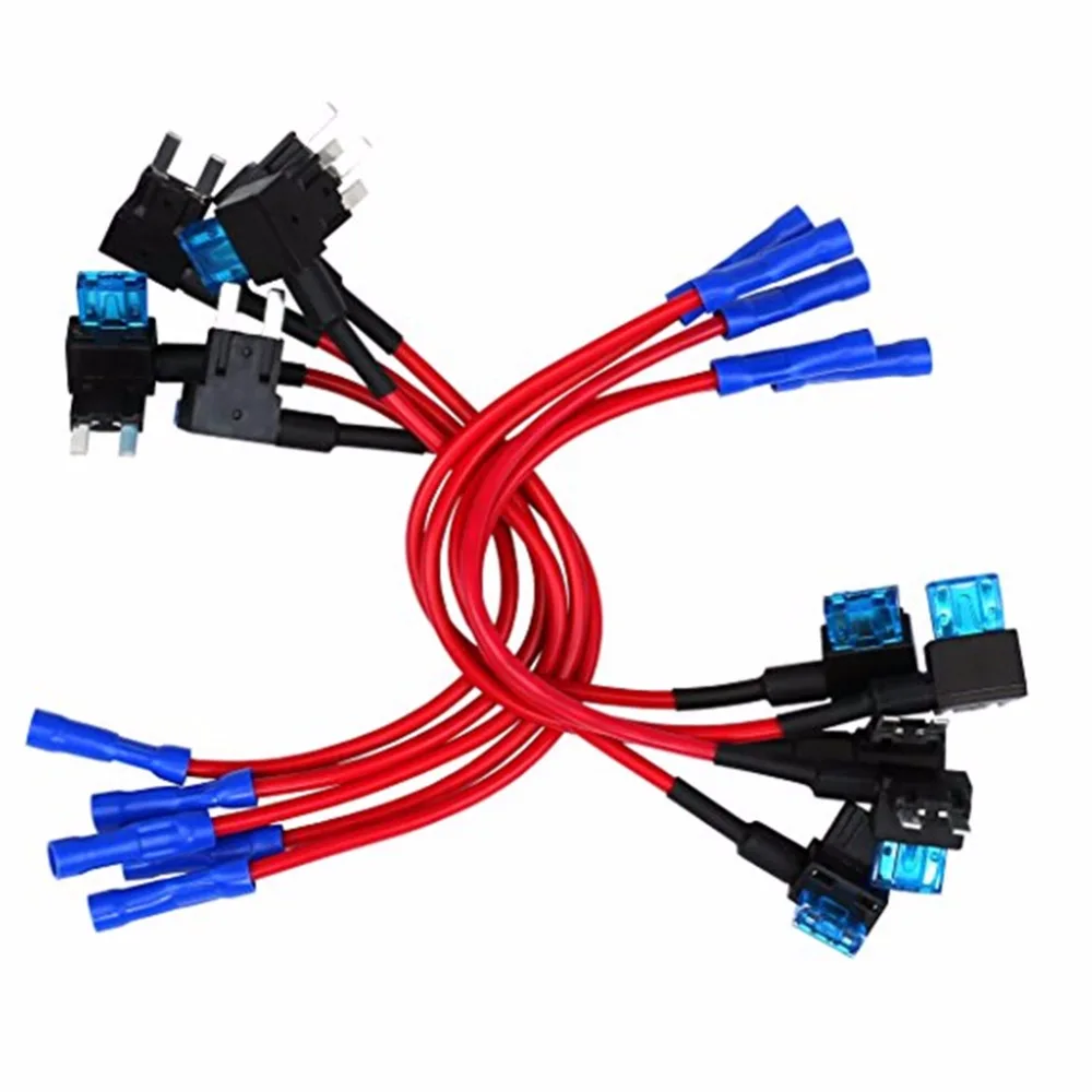 10Pcs/Set Car Add-A-Circuit Fuse TAP Adapter Mini ATM APM Blade Fuse Holder Car Accessories Usniveral
10Pcs/Set Car Add-A-Circuit Fuse TAP Adapter Mini ATM APM Blade Fuse Holder Car Accessories Usniveral
