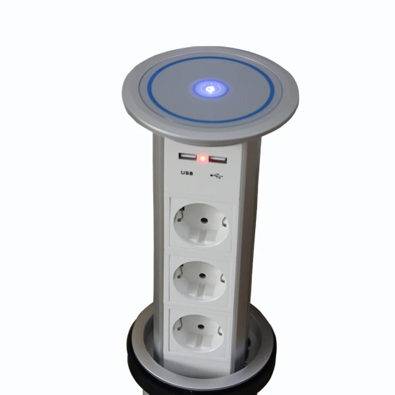 Intelligent Motorized Pop Up Power Outlet 2*power outlet + 1 charge USB aluminum shelf for Germany USA Canada Japan UAE SA
Intelligent Motorized Pop Up Power Outlet 2*power outlet + 1 charge USB aluminum shelf for Germany USA Canada Japan UAE SA
