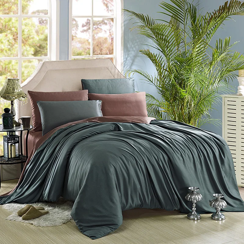 New 60S luxury bedding set queen/king size Tencel silk bed set 4pcs Solid duvet cover bed sheet sets white black pink blue grey
New 60S luxury bedding set queen/king size Tencel silk bed set 4pcs Solid duvet cover bed sheet sets white black pink blue grey