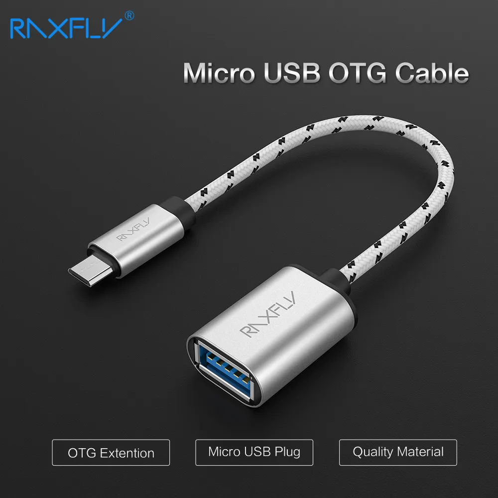 RAXFLY Micro USB адаптер папа к 2 0 Женский OTG кабель для Xiaomi Huawei Samsung Galaxy S4 S5 S6|otg usb adapter|otg