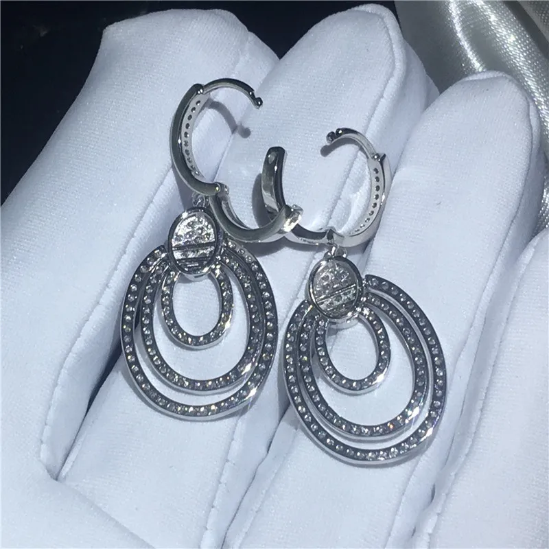 Luxury Drop Earring 925 sterling silver Pave setting AAAAA Cz Engagement wedding Dangle Earrings for women Bridal Jewelry
Luxury Drop Earring 925 sterling silver Pave setting AAAAA Cz Engagement wedding Dangle Earrings for women Bridal Jewelry