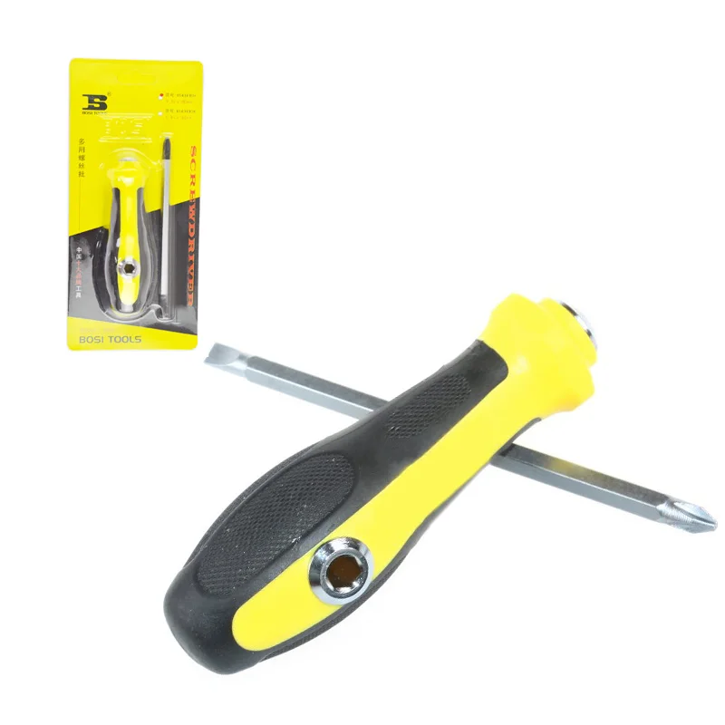 BOSI 6.3mm x 100mm PH&S In 1 Screwdriver With Six Point Socket On The Grip for "T" Griping
BOSI 6.3mm x 100mm PH&S In 1 Screwdriver With Six Point Socket On The Grip for "T" Griping