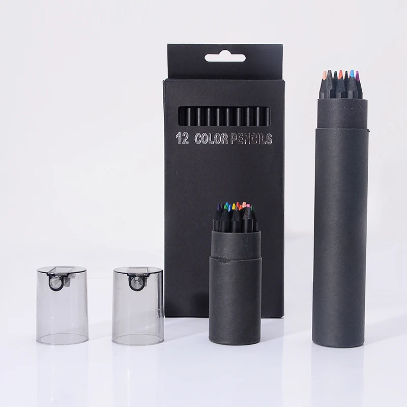 12 Pcs/Set 12 Colours Colored Pencil Packaging High Quality Black Wooden Pencils for Drawing Soft Painting Sketch Stationery
12 Pcs/Set 12 Colours Colored Pencil Packaging High Quality Black Wooden Pencils for Drawing Soft Painting Sketch Stationery