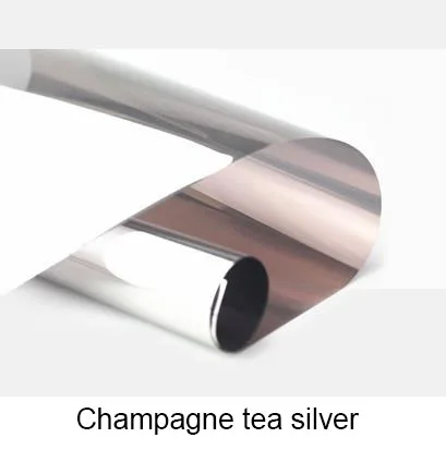 Champagne Tea Silver Waterproof Window Film One Way Mirror Silver Insulation Stickers UV Rejection Privacy Window Tint Films
Champagne Tea Silver Waterproof Window Film One Way Mirror Silver Insulation Stickers UV Rejection Privacy Window Tint Films