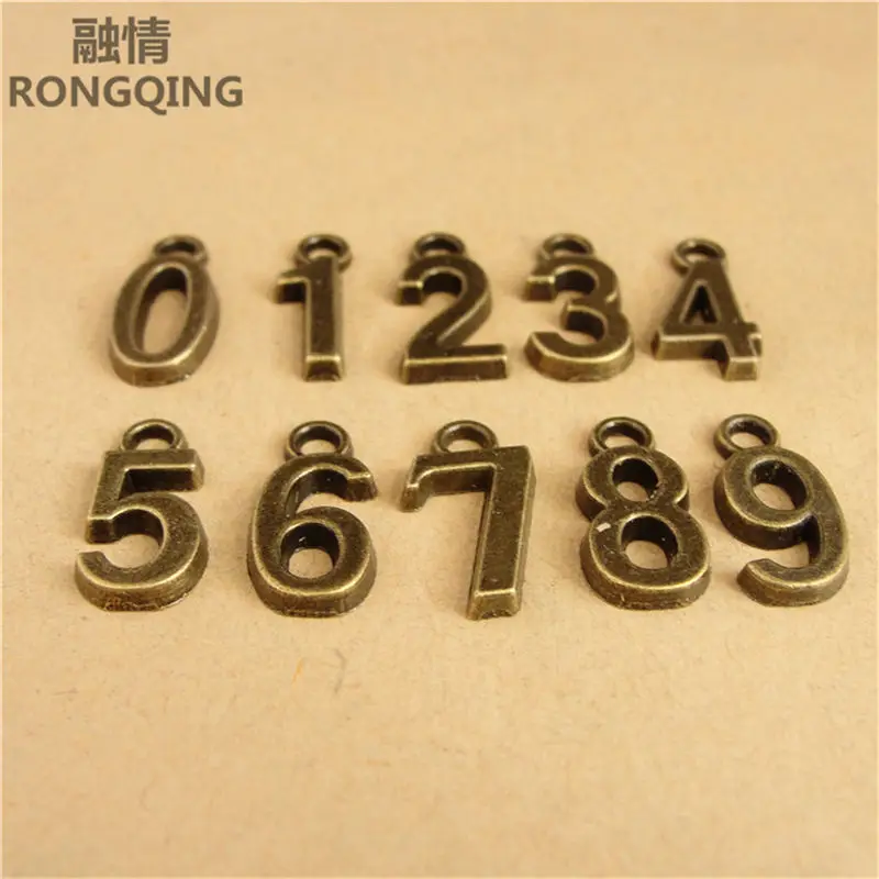 RONGQING 100pcs/pack charm for making jewelry Antique Silver antique bronze diy Alphabet, Dates & Numbers 0-9
RONGQING 100pcs/pack charm for making jewelry Antique Silver antique bronze diy Alphabet, Dates & Numbers 0-9