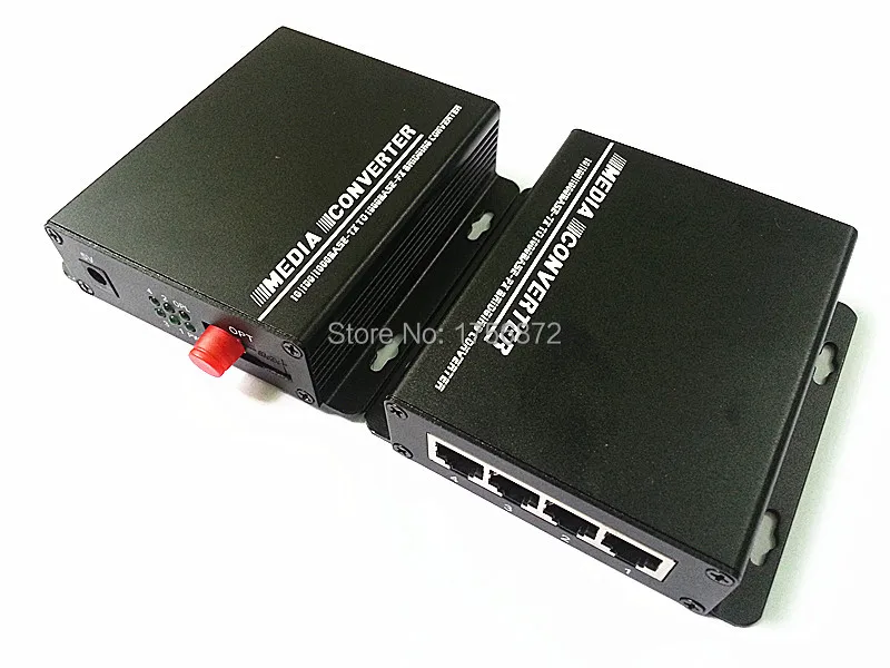 1 пара (A + B) волоконный медиа-конвертер с 4 RJ45 10/100/1000 Мбит/с 1 портом FC волокно
1 пара (A + B) волоконный медиа-конвертер с 4 RJ45 10/100/1000 Мбит/с 1 портом FC волокно
