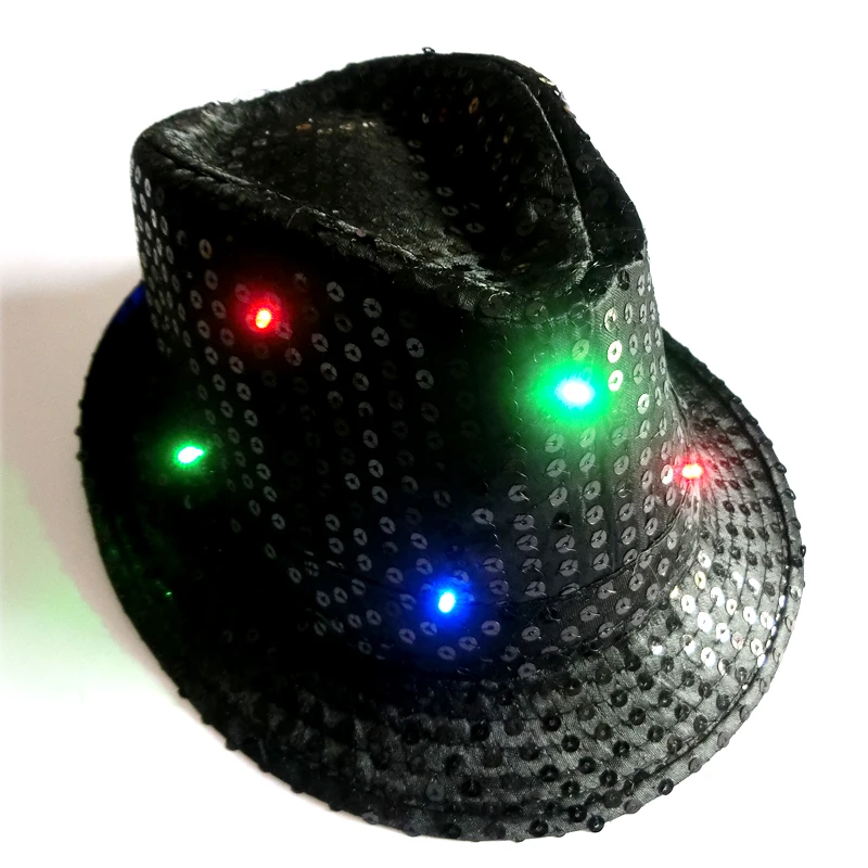 Шляпа Унисекс с блестками и светодиодной подсветкой, 5 шт. 
Шляпа Унисекс с блестками и светодиодной подсветкой, 5 шт.