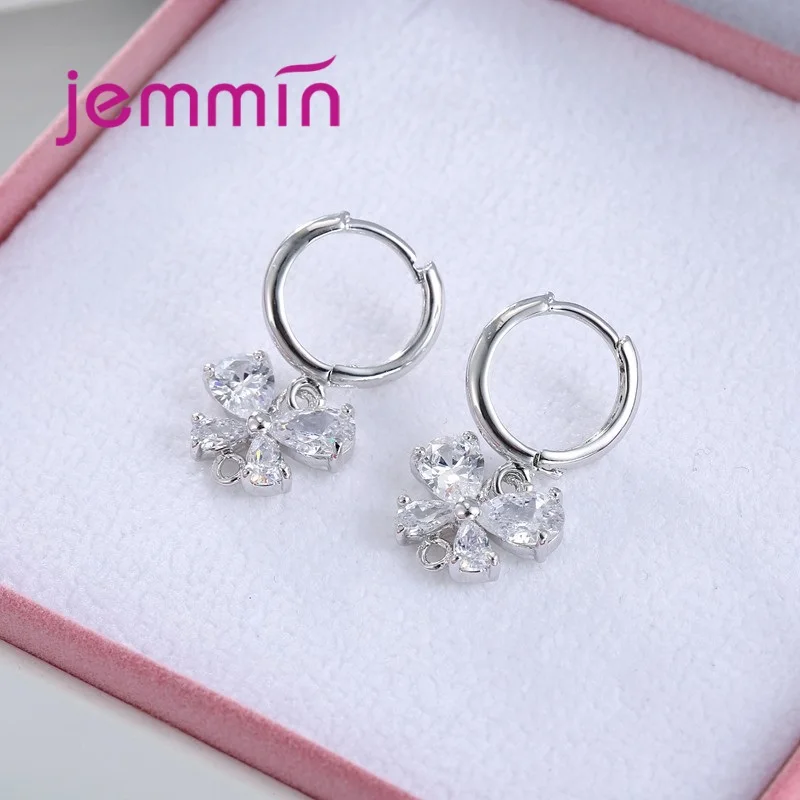 Fine 925 Sterling Silver Earring Jewelry Butterfly White Cubic Zirconia Stone Women Earing Findings For DIY
Fine 925 Sterling Silver Earring Jewelry Butterfly White Cubic Zirconia Stone Women Earing Findings For DIY