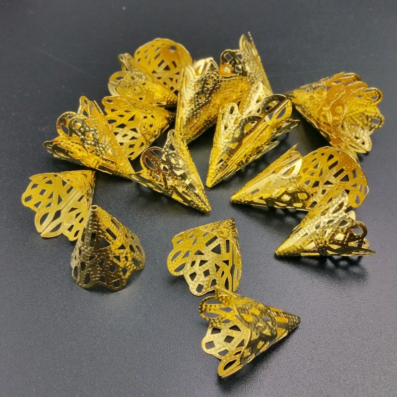 50pcs/lot gold tone 17x20mm horn Flower Metal Bead Caps DIY Jewelry Material Accessories
50pcs/lot gold tone 17x20mm horn Flower Metal Bead Caps DIY Jewelry Material Accessories