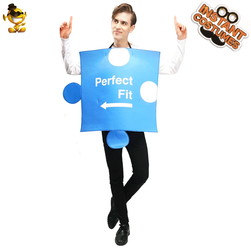 Men's Blue Puzzle Pieces Costume Party Fancy Dress Up Halloween Cosplay Costumes for Adult Male
Men's Blue Puzzle Pieces Costume Party Fancy Dress Up Halloween Cosplay Costumes for Adult Male