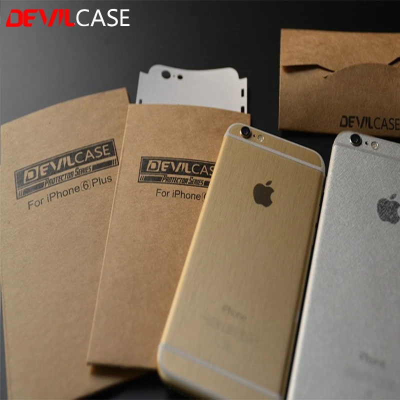 Devilcase прозрачная задняя и боковыми Стикеры для iPhone 6 6S прямой линией/крест