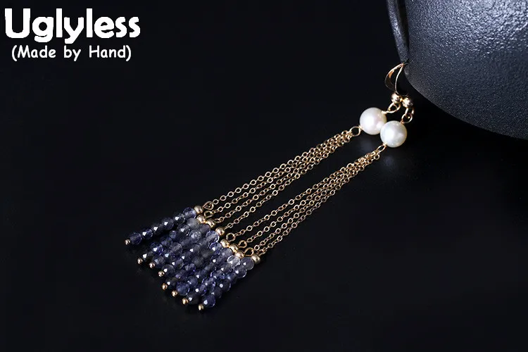 Uglyless Real S 925 Sterling Silver Women Ethnic Chains Tassels Earrings Natural Pearls Brincos Exotic Crystals Beading Jewelry
Uglyless Real S 925 Sterling Silver Women Ethnic Chains Tassels Earrings Natural Pearls Brincos Exotic Crystals Beading Jewelry