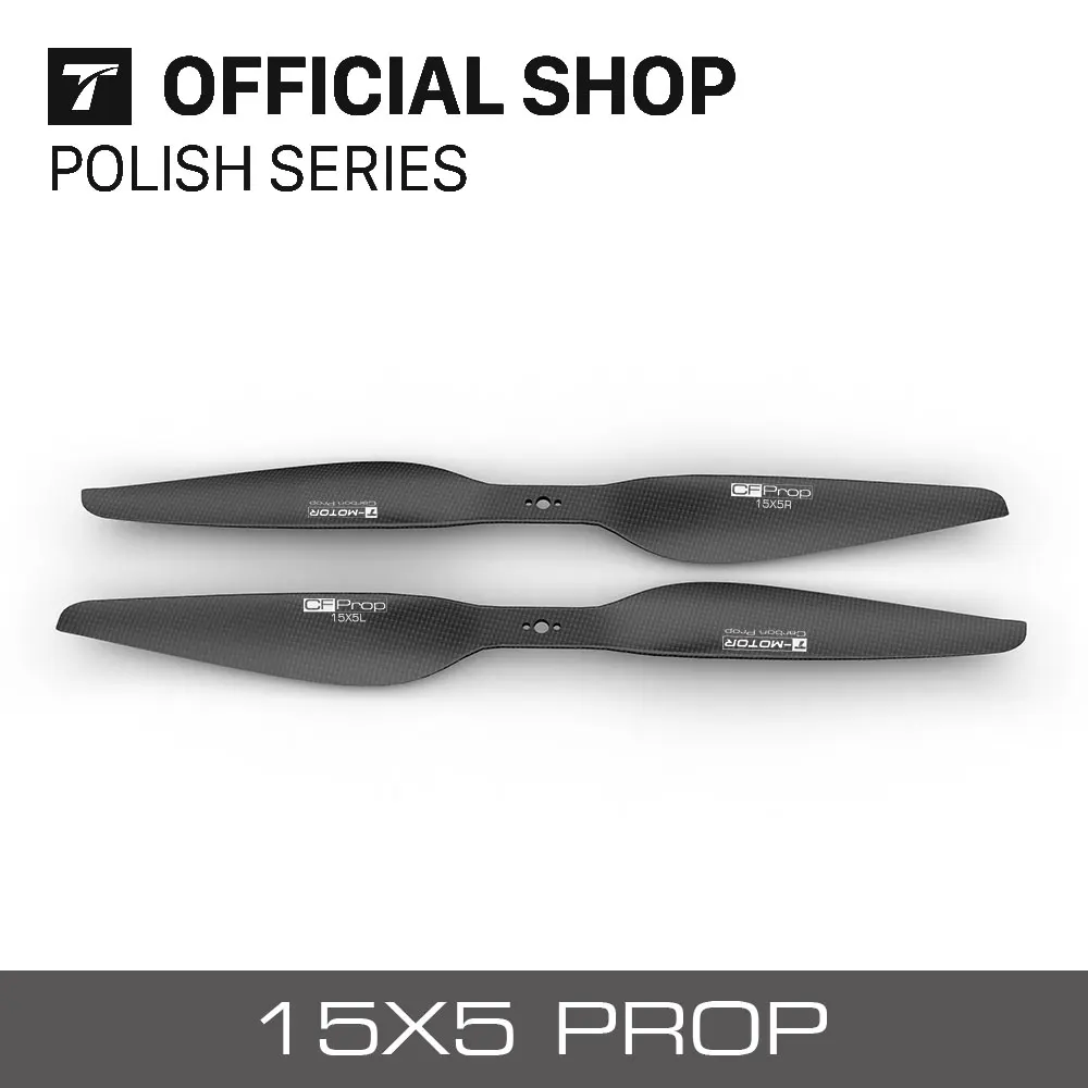 T Motor профессиональные CF prop P15 * 5 "(пары CW + CCW 2 лезвия) P15x5 пропеллеры из